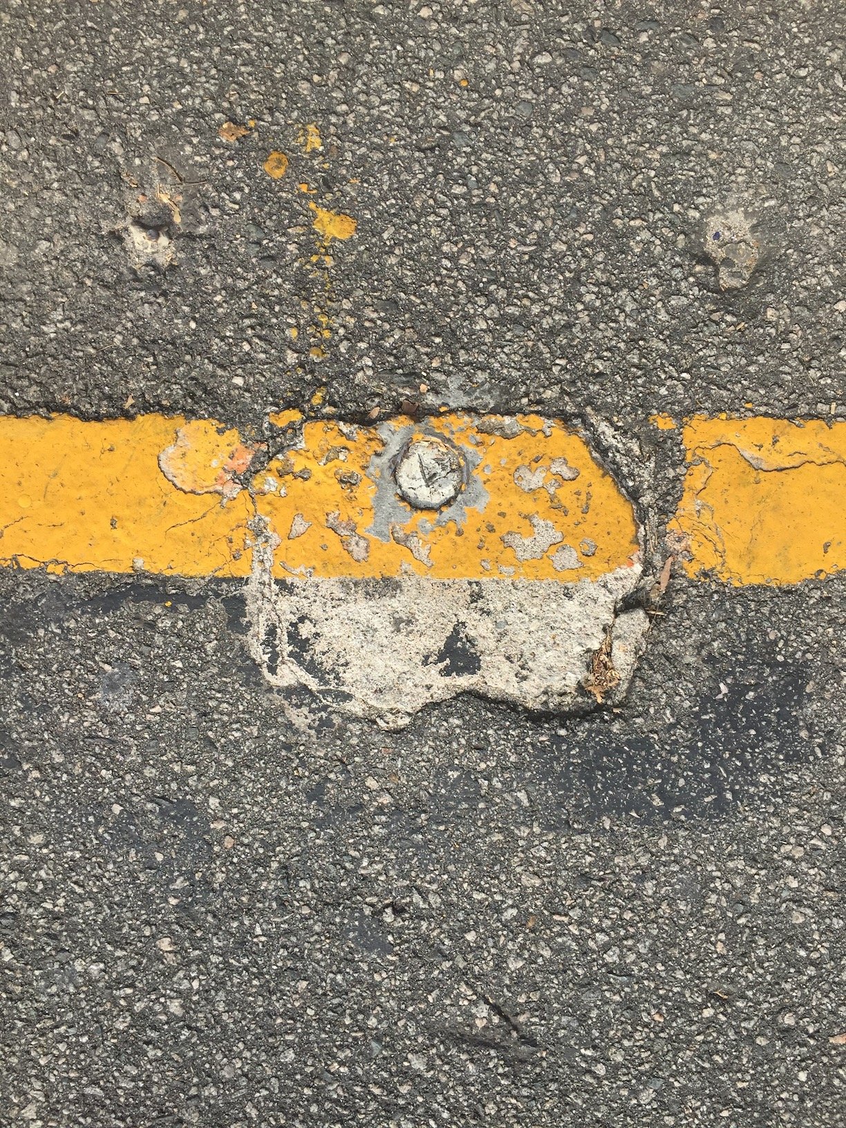 Original parking-strip scene behind Clock